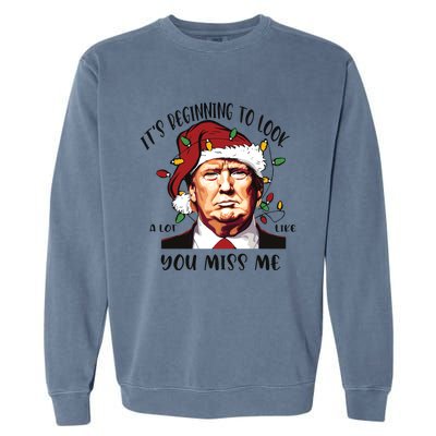 Donald Trump Christmas Garment-Dyed Sweatshirt