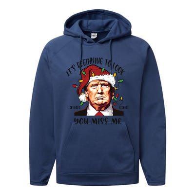 Donald Trump Christmas Performance Fleece Hoodie