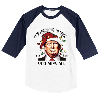 Donald Trump Christmas Baseball Sleeve Shirt