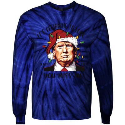 Donald Trump Christmas Tie-Dye Long Sleeve Shirt