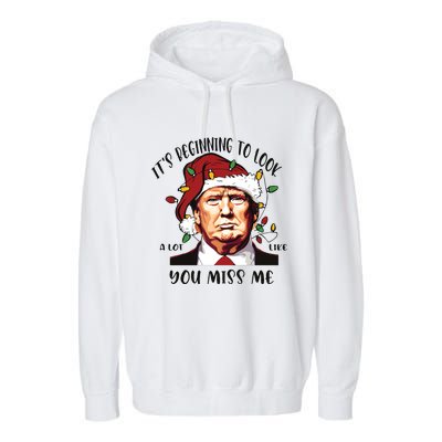 Donald Trump Christmas Garment-Dyed Fleece Hoodie