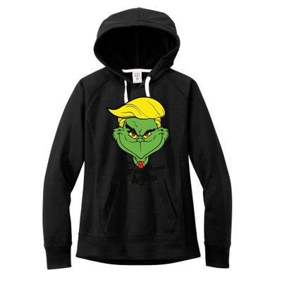 Donald Trump Christmas Women's Fleece Hoodie