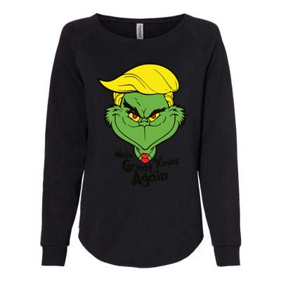 Donald Trump Christmas Womens California Wash Sweatshirt