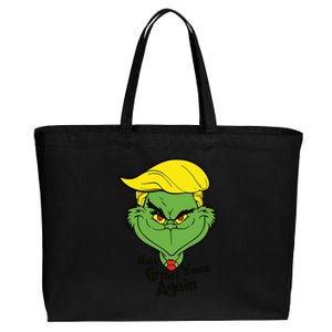 Donald Trump Christmas Cotton Canvas Jumbo Tote