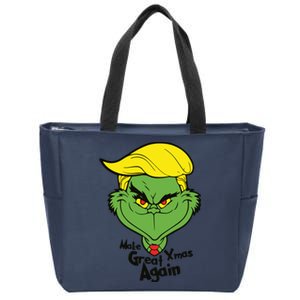 Donald Trump Christmas Zip Tote Bag