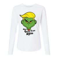 Donald Trump Christmas Womens Cotton Relaxed Long Sleeve T-Shirt