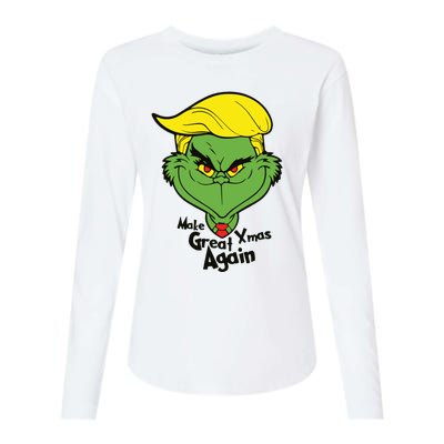 Donald Trump Christmas Womens Cotton Relaxed Long Sleeve T-Shirt