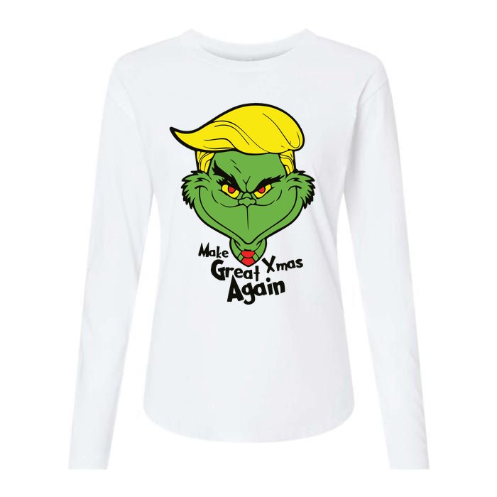 Donald Trump Christmas Womens Cotton Relaxed Long Sleeve T-Shirt