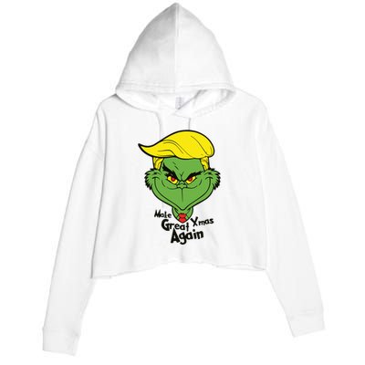 Donald Trump Christmas Crop Fleece Hoodie