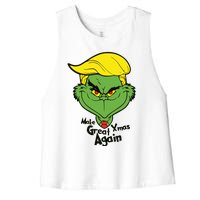 Donald Trump Christmas Women's Racerback Cropped Tank