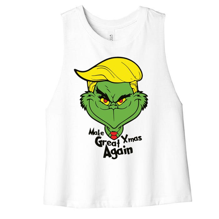 Donald Trump Christmas Women's Racerback Cropped Tank