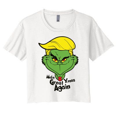 Donald Trump Christmas Women's Crop Top Tee