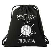 Don't Talk Counting Crochet TShirt Crocheting Gift TShirt Drawstring Bag