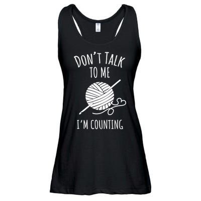 Don't Talk Counting Crochet TShirt Crocheting Gift TShirt Ladies Essential Flowy Tank
