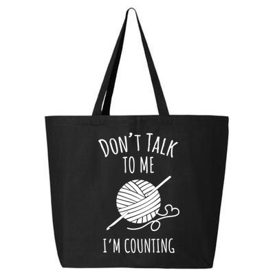 Don't Talk Counting Crochet TShirt Crocheting Gift TShirt 25L Jumbo Tote