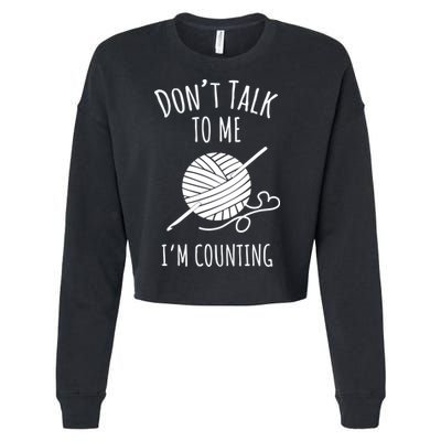 Don't Talk Counting Crochet TShirt Crocheting Gift TShirt Cropped Pullover Crew
