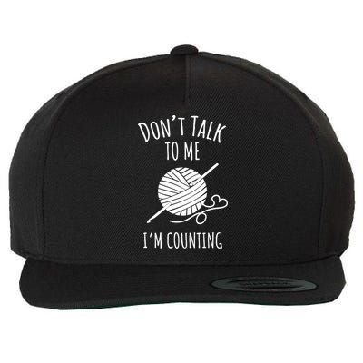 Don't Talk Counting Crochet TShirt Crocheting Gift TShirt Wool Snapback Cap