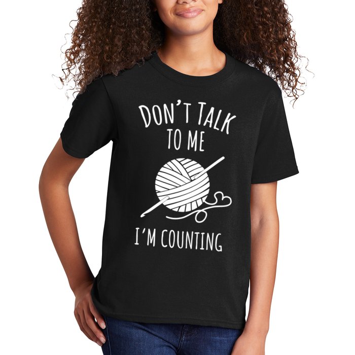 Don't Talk Counting Crochet TShirt Crocheting Gift TShirt Kids T-Shirt