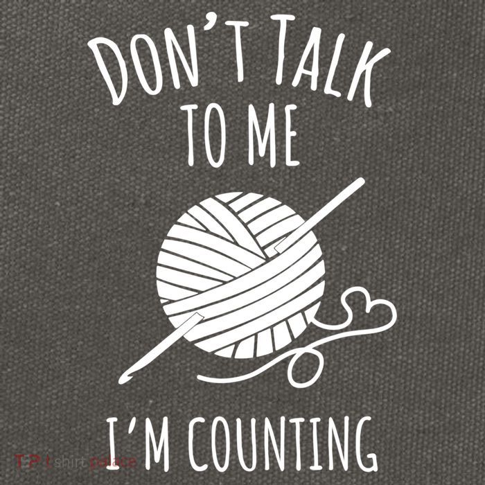 Don't Talk Counting Crochet TShirt Crocheting Gift TShirt Cotton Canvas Backpack