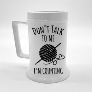 Don't Talk Counting Crochet TShirt Crocheting Gift TShirt Beer Stein