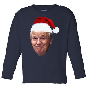 Donald Trump Christmas Funny Maga Santa Hat Gift Toddler Long Sleeve Shirt