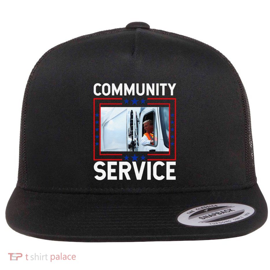 Donald Trump Community Service Inauguration Flat Bill Trucker Hat