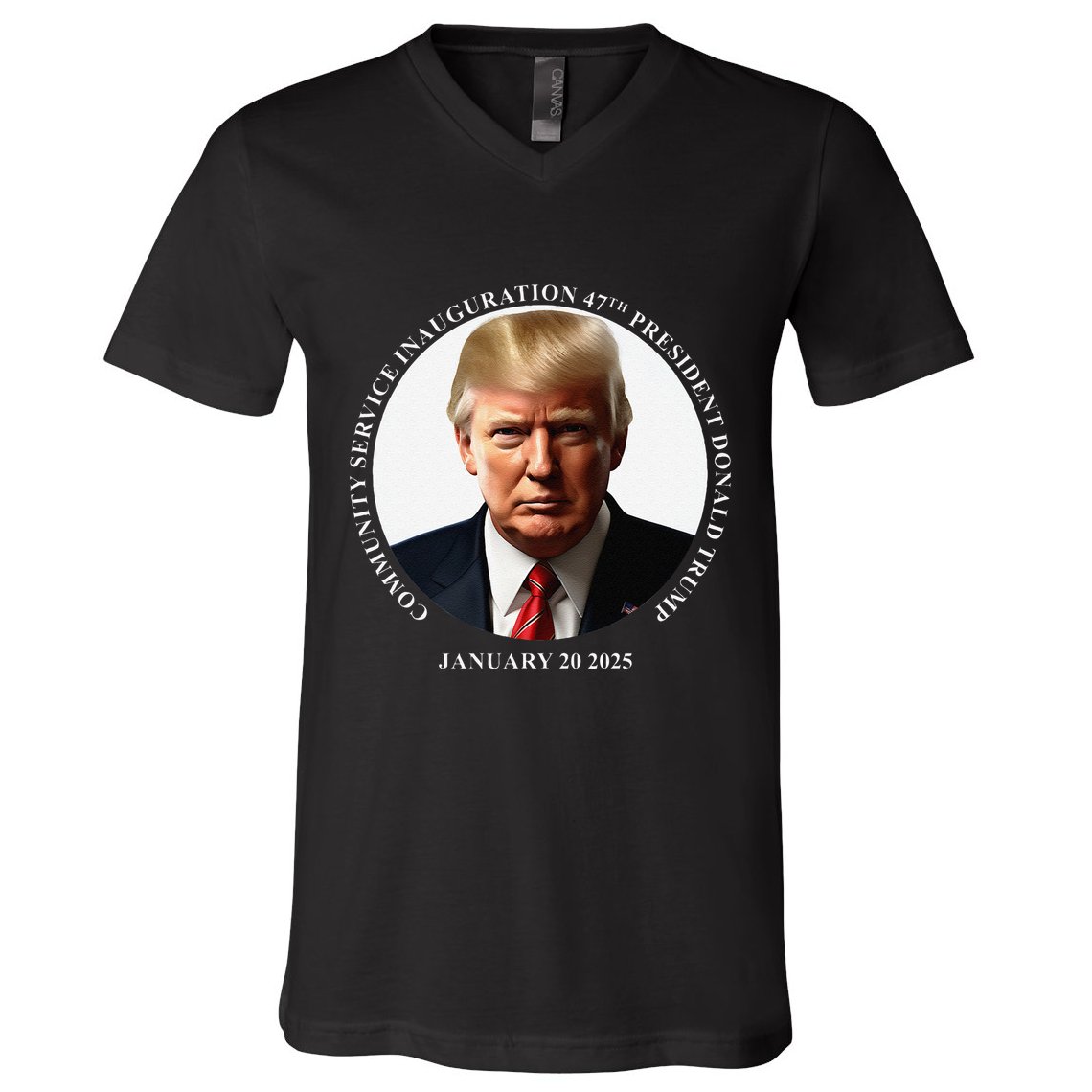 Donald Trump Community Service Inauguration V-Neck T-Shirt