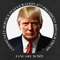 Donald Trump Community Service Inauguration Adult Drive Performance Visor