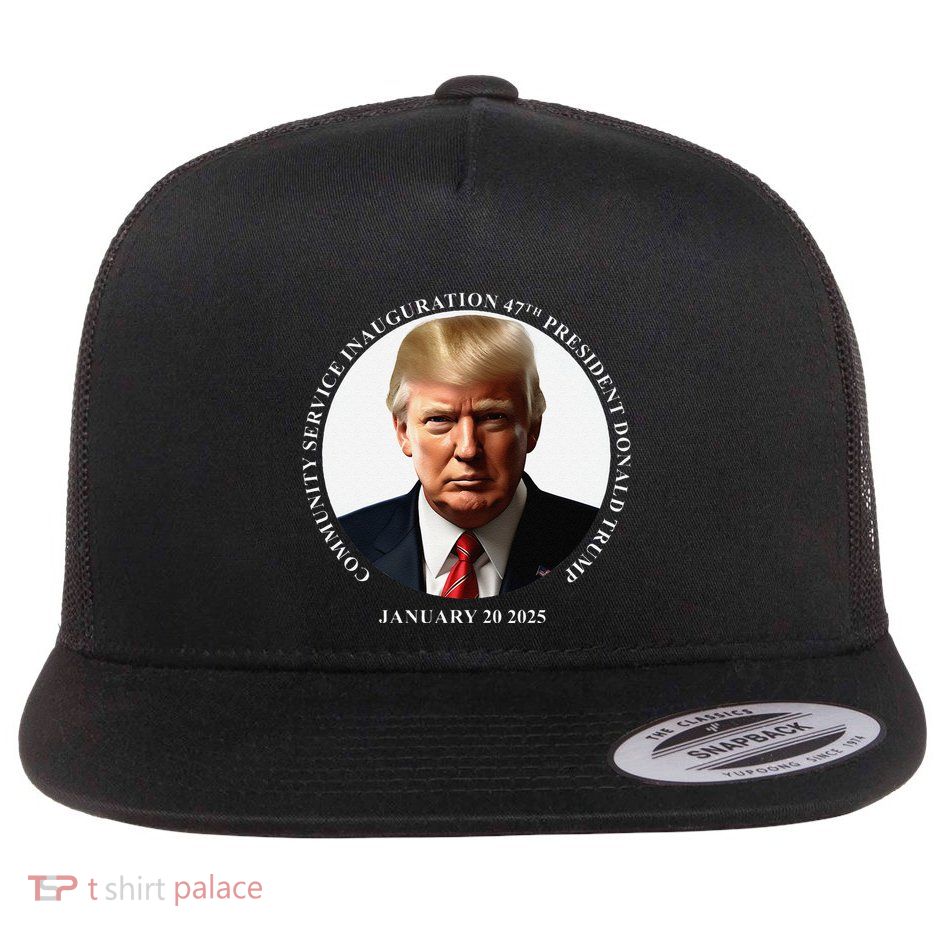 Donald Trump Community Service Inauguration Flat Bill Trucker Hat