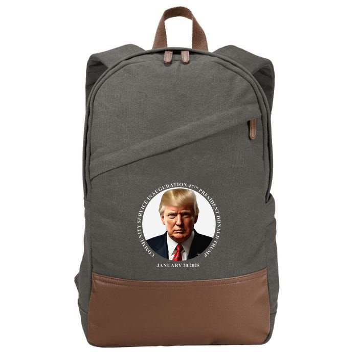 Donald Trump Community Service Inauguration Cotton Canvas Backpack