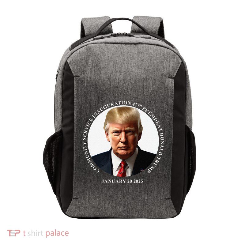 Donald Trump Community Service Inauguration Vector Backpack