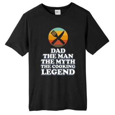 Dad The Cooking Legend Cook Chef Kitchen Food Maker Graphic Meaningful Gift Tall Fusion ChromaSoft Performance T-Shirt