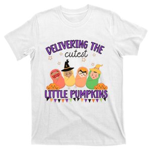 Delivering The Cutest Little Pumpkins Labor And Delivery Nurse Halloween T-Shirt