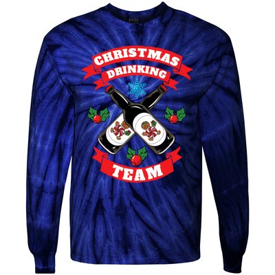 Drinking Team Chirstmas Tie-Dye Long Sleeve Shirt