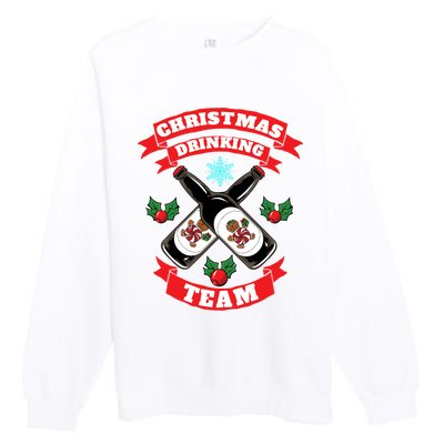 Drinking Team Chirstmas Premium Crewneck Sweatshirt