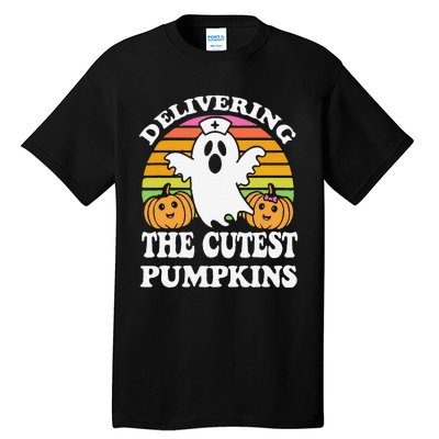 Delivering The Cutest Pumpkins Labor And Delivery Halloween Tall T-Shirt