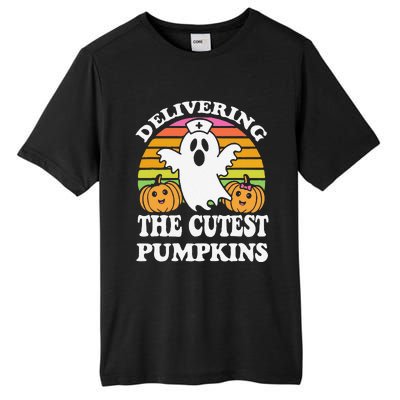 Delivering The Cutest Pumpkins Labor And Delivery Halloween Tall Fusion ChromaSoft Performance T-Shirt