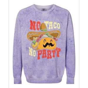 Dabbing Taco Cinco De Mayo Funny Mexican Food Dab Essential Colorblast Crewneck Sweatshirt