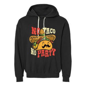 Dabbing Taco Cinco De Mayo Funny Mexican Food Dab Essential Garment-Dyed Fleece Hoodie