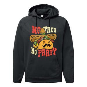 Dabbing Taco Cinco De Mayo Funny Mexican Food Dab Essential Performance Fleece Hoodie