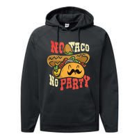 Dabbing Taco Cinco De Mayo Funny Mexican Food Dab Essential Performance Fleece Hoodie