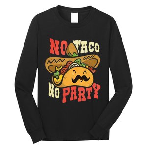 Dabbing Taco Cinco De Mayo Funny Mexican Food Dab Essential Long Sleeve Shirt