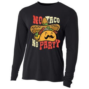 Dabbing Taco Cinco De Mayo Funny Mexican Food Dab Essential Cooling Performance Long Sleeve Crew