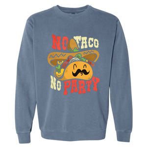 Dabbing Taco Cinco De Mayo Funny Mexican Food Dab Essential Garment-Dyed Sweatshirt