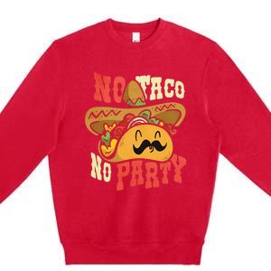 Dabbing Taco Cinco De Mayo Funny Mexican Food Dab Essential Premium Crewneck Sweatshirt