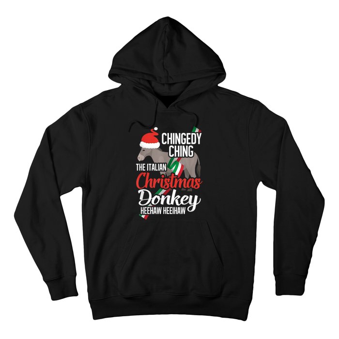 Dominick The Christmas Donkey Italian Christmas Donkey Hoodie