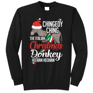 Dominick The Christmas Donkey Italian Christmas Donkey Sweatshirt