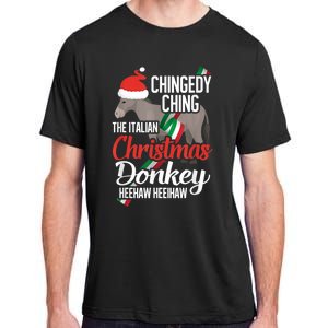 Dominick The Christmas Donkey Italian Christmas Donkey Adult ChromaSoft Performance T-Shirt