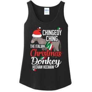 Dominick The Christmas Donkey Italian Christmas Donkey Ladies Essential Tank