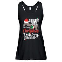 Dominick The Christmas Donkey Italian Christmas Donkey Ladies Essential Flowy Tank